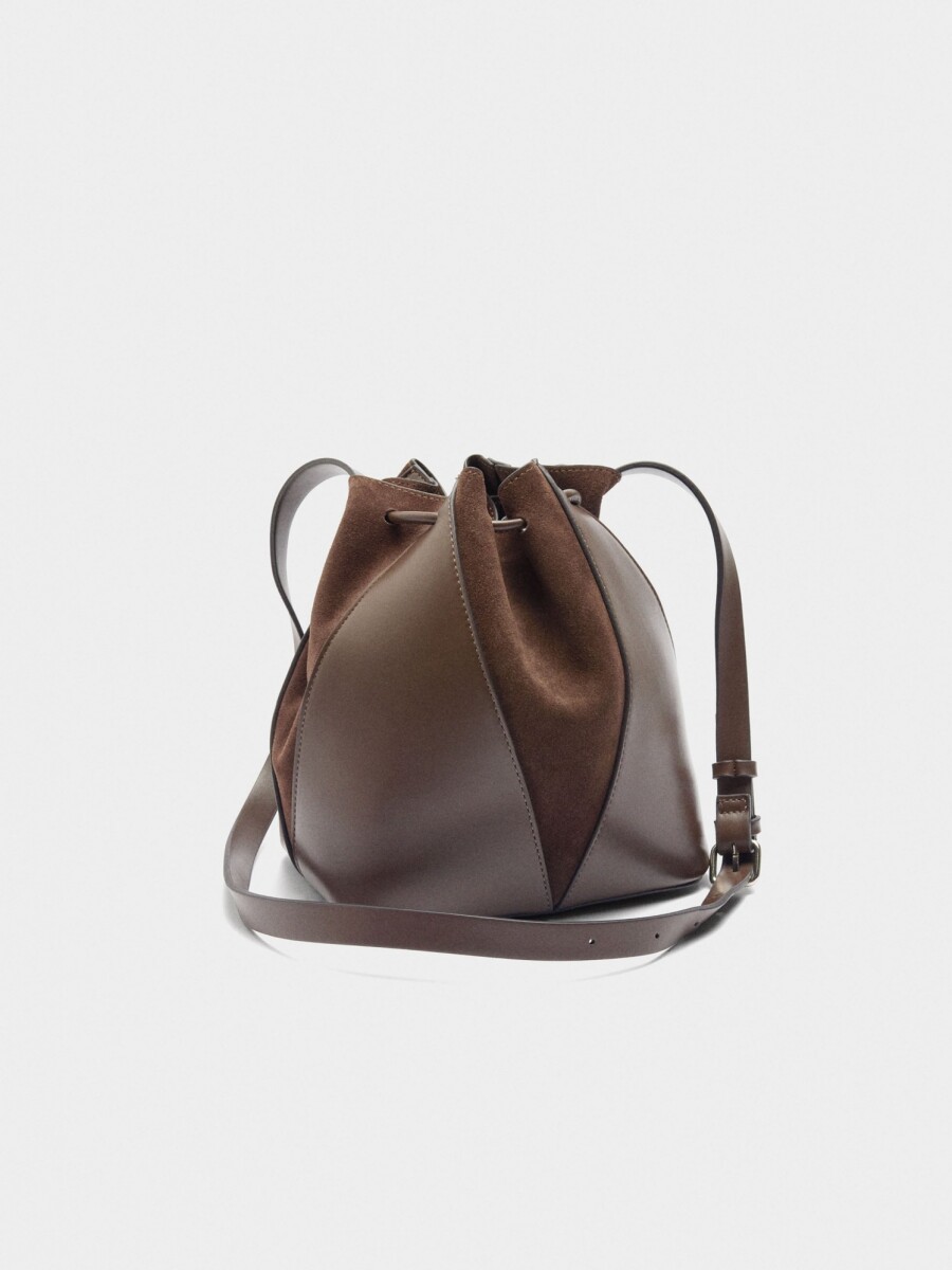 Bolso Bombonera De Piel M marron