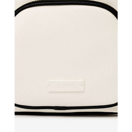 Mochila Con Bolsillo Blanco Crudo