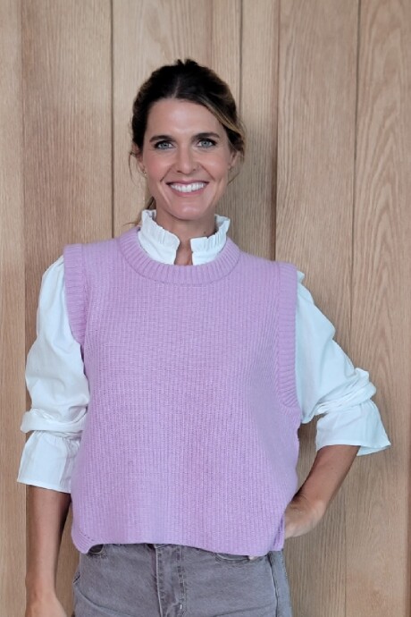 Chaleco Olivia Lambswool Lila