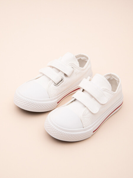 Calzado canvas con velero Blanco