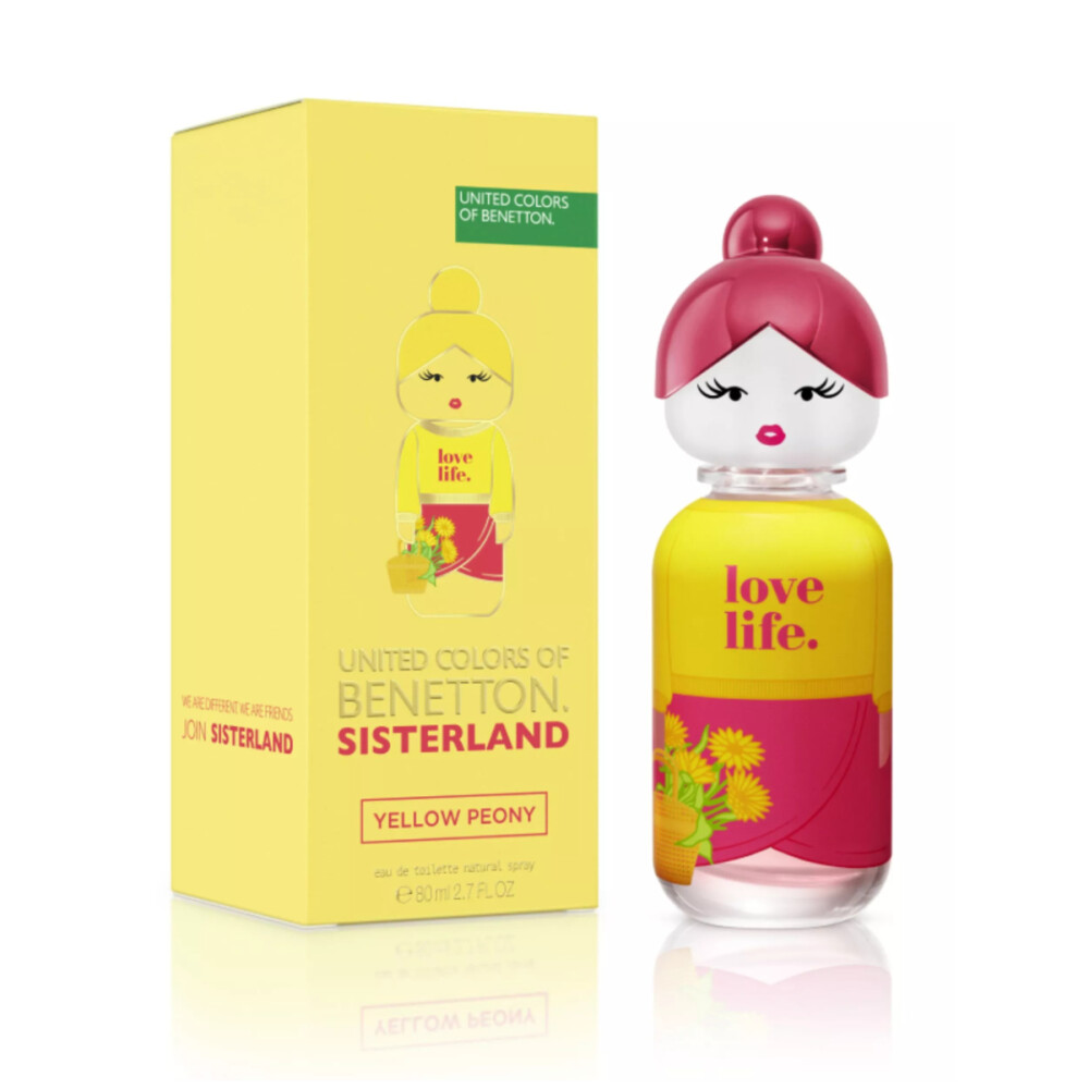Benetton Sisterland Yellow Peony Eau de Toilette 80ml - Femenino