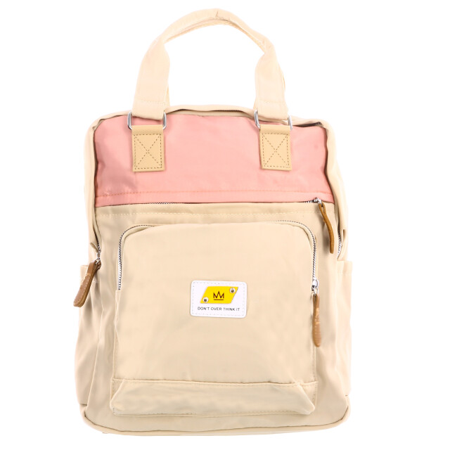 Mochila Miss Carol GALIT con colores combinados Beige