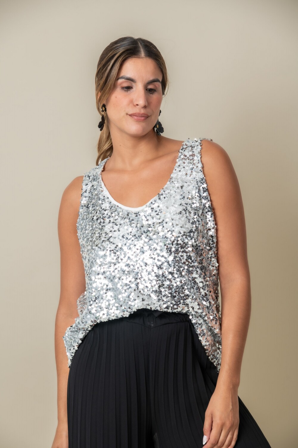 BLUSA NEROLI Plateado