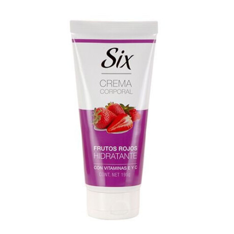 SIX CREMA CORPORAL FRUTOS ROJOS 195gr SIX CREMA CORPORAL FRUTOS ROJOS 195gr
