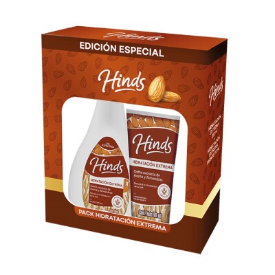 Crema Hinds Hidratación Extrema 250ml+crema De Manos 90ml. Crema Hinds Hidratación Extrema 250ml+crema De Manos 90ml.