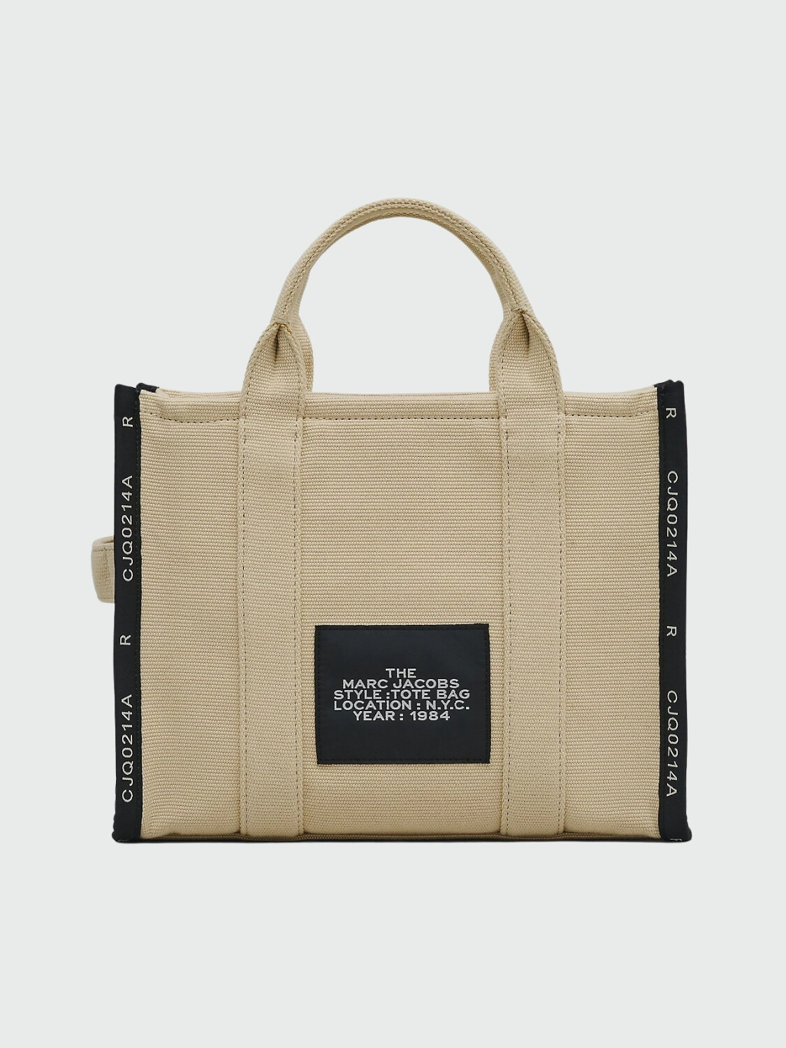 Marc Jacobs- Bolso tejido en jacquard , The Medium Tote Bag Beige