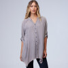 Camisa Tencel Flecos GRIS