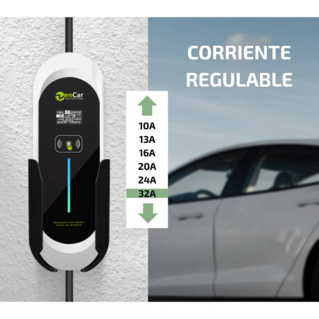 Cargador Zencar E Portatil 7.4Kw Blanco