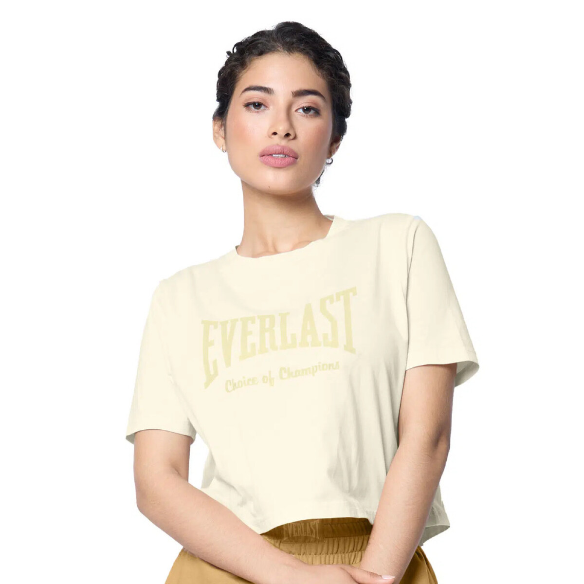 CROP TOP FEM POLY/COTT EVERLAST CHAMPION BEIGE W6 M - CH 