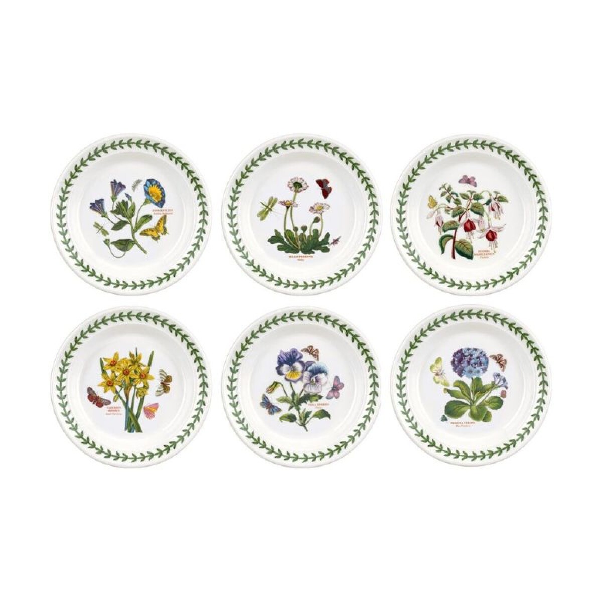 PORTMEIRION BOT GARDEN PLATO PAN 16,5 CM SET x 6 