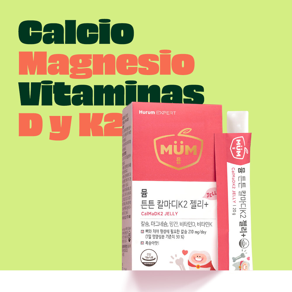 Jelly de Calcio, Magnesio y Vitamina D+K2 MUM Jelly de Calcio, Magnesio y Vitamina D+K2 MUM