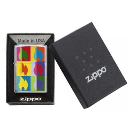 Encendedor Zippo abstract flame desing - 26923 Encendedor Zippo abstract flame desing - 26923