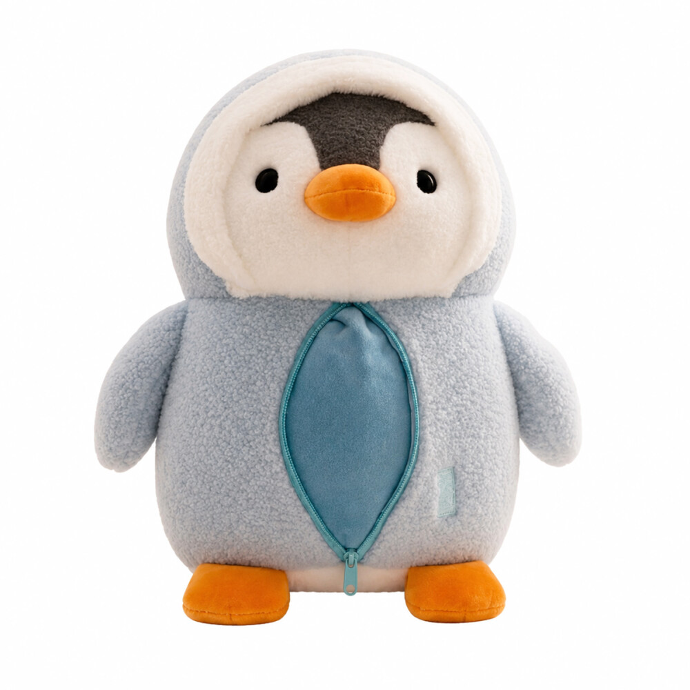 Frazada Peluche 1.60m X 1.00m Pingüino