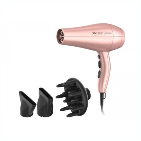 Secador GAMA Diva 3D 2300W Keration Dos Boquillas Un Difusor - Pink Secador GAMA Diva 3D 2300W Keration Dos Boquillas Un Difusor - Pink