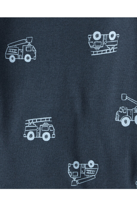 Pack cuatro bodies de algodón, diseño vehículos Sin color