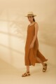 Vestido New Flora Camel