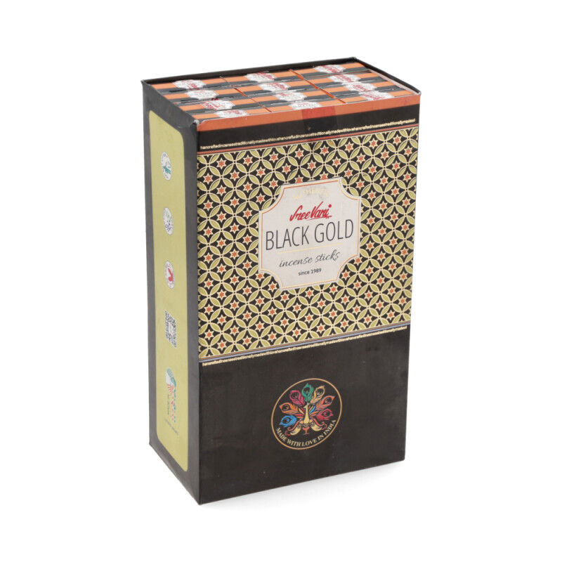 INCIENSO AUTENTIC SERIES SREE VANI CAJA X12 Black Gold