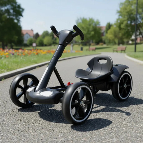 Auto eléctrico Kart plegable Negro