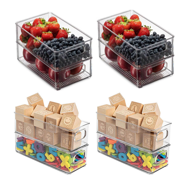 Set De 8 Canastos Organizadores Para Refrigerador Heladera Set De 8 Canastos Organizadores Para Refrigerador Heladera