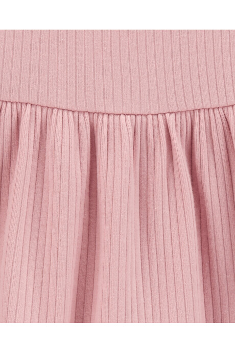 Blusa de algodón, escalonada, rosada Blusa de algodón, escalonada, rosada