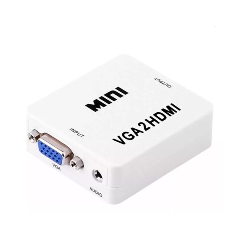 Adaptador Convertidor VGA a HDMI Treqa Adaptador Convertidor VGA a HDMI Treqa