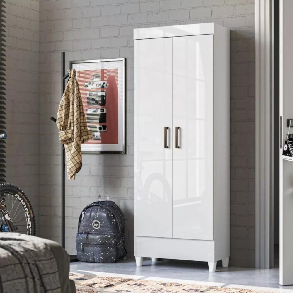 Ropero 2 puertas - Blanco - Linea FIT Ropero 2 puertas - Blanco - Linea FIT