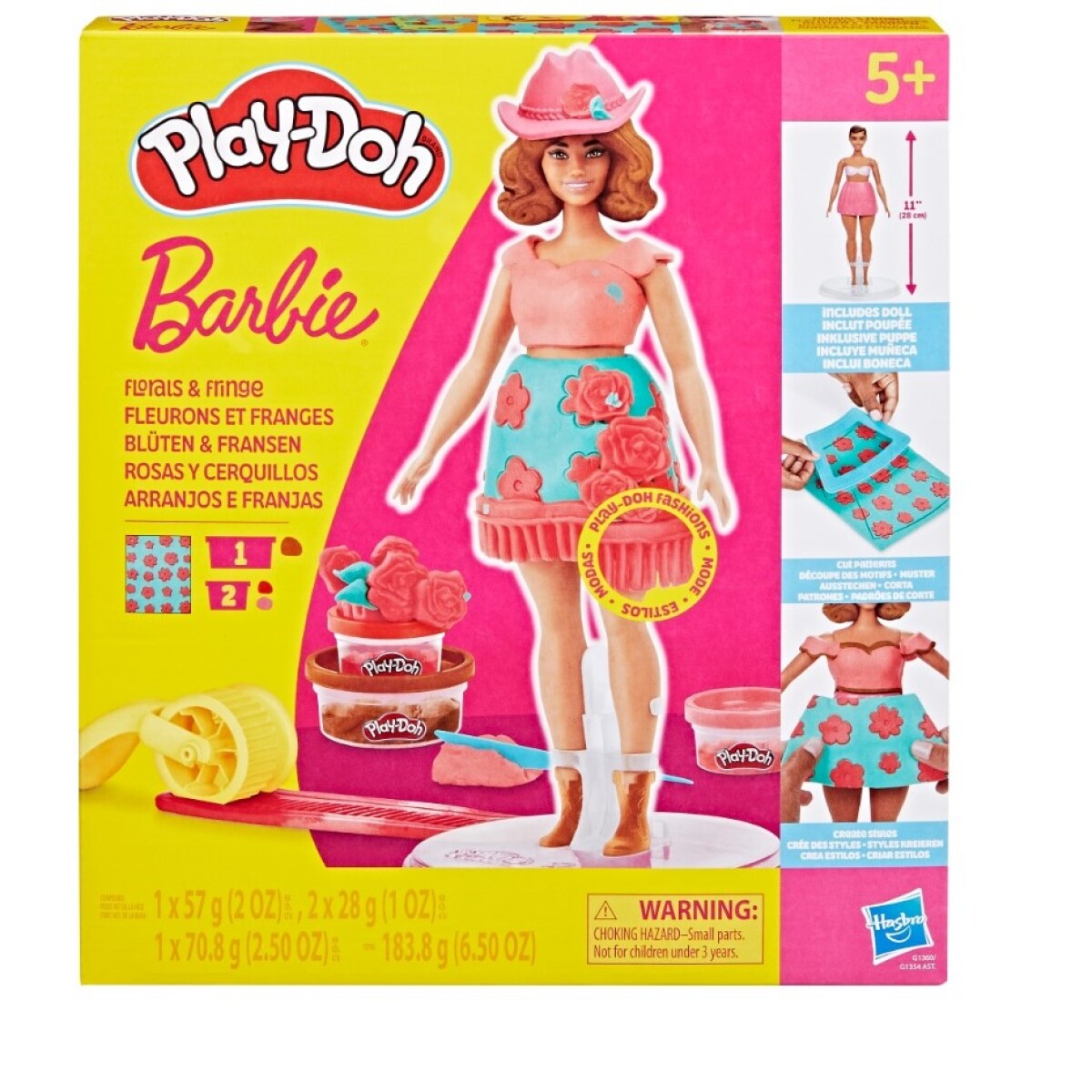 Kit De Manualidades Play Doh Barbie Diseña Su Ropa Ub 