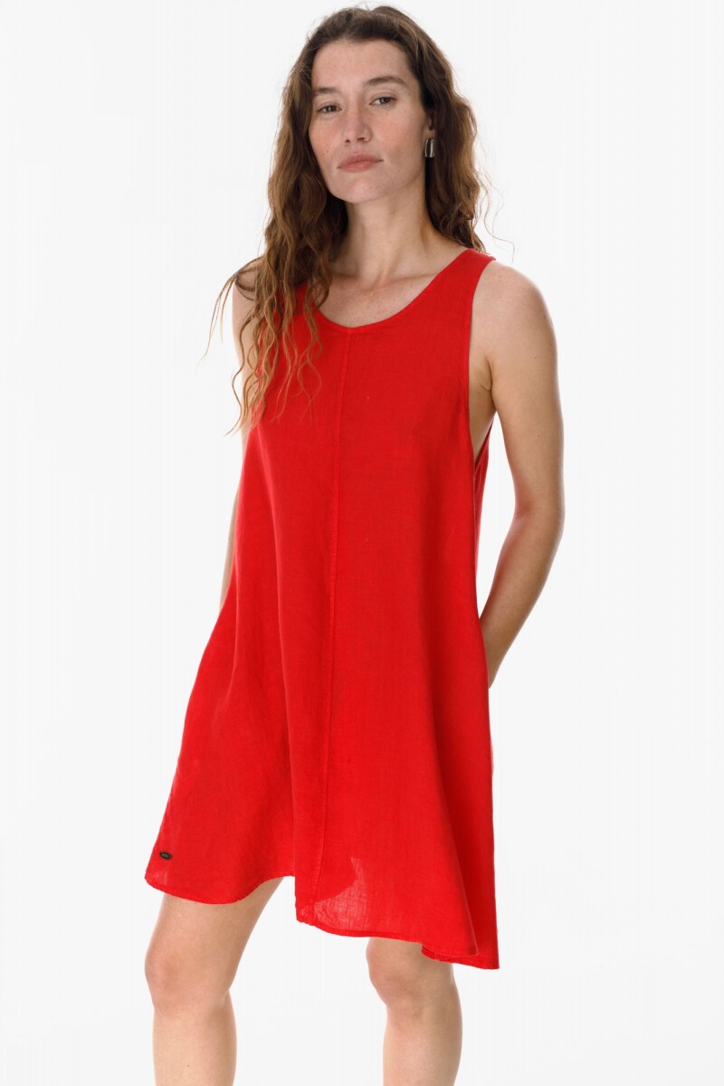 Vestido Diario Rojo