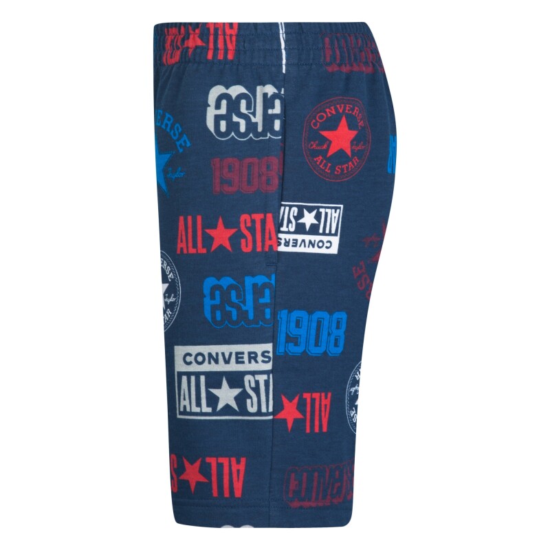 Short Logo Aop Ft de Niño Azul