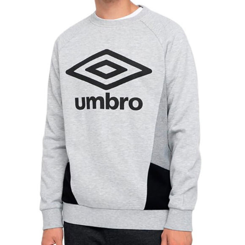 Buzo de Hombre Umbro Adulto Crew Gris Melange