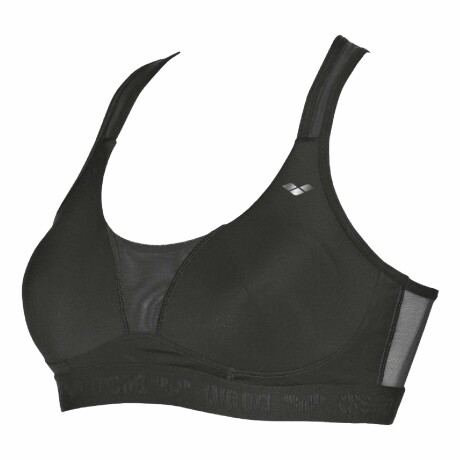 Corpiño Top Deportivo Para Mujer Arena Sports Bra Hera (D-Cup) Negro