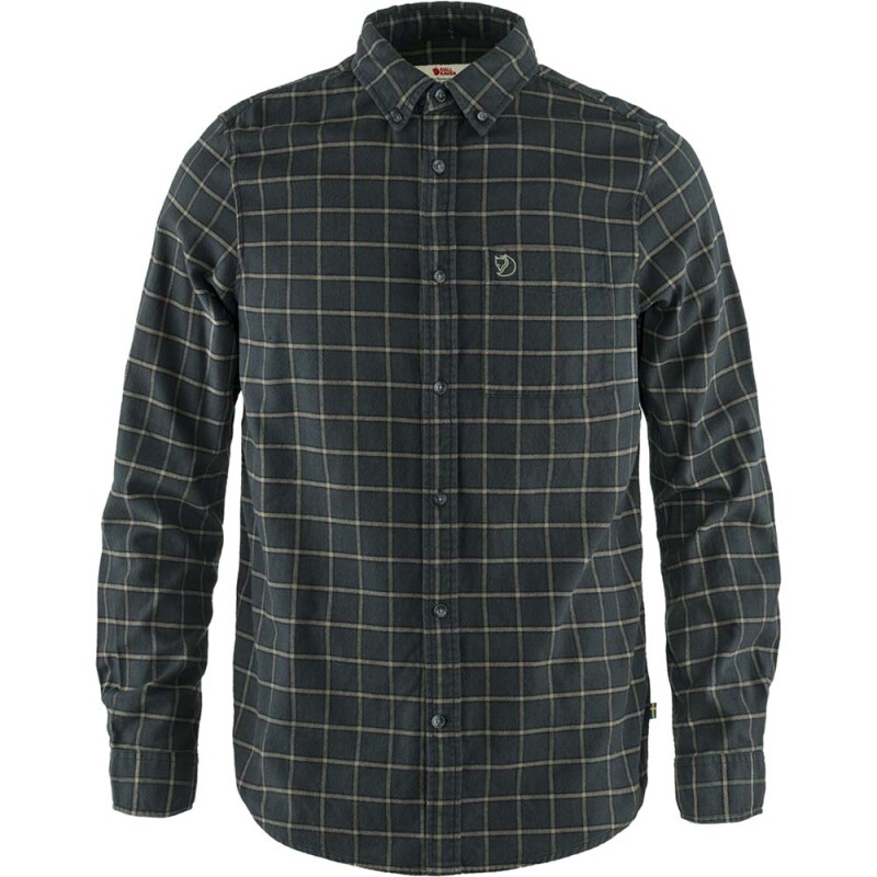 Camisa Fjallraven Ovik Flannel Shirt M Hombre Dark Grey