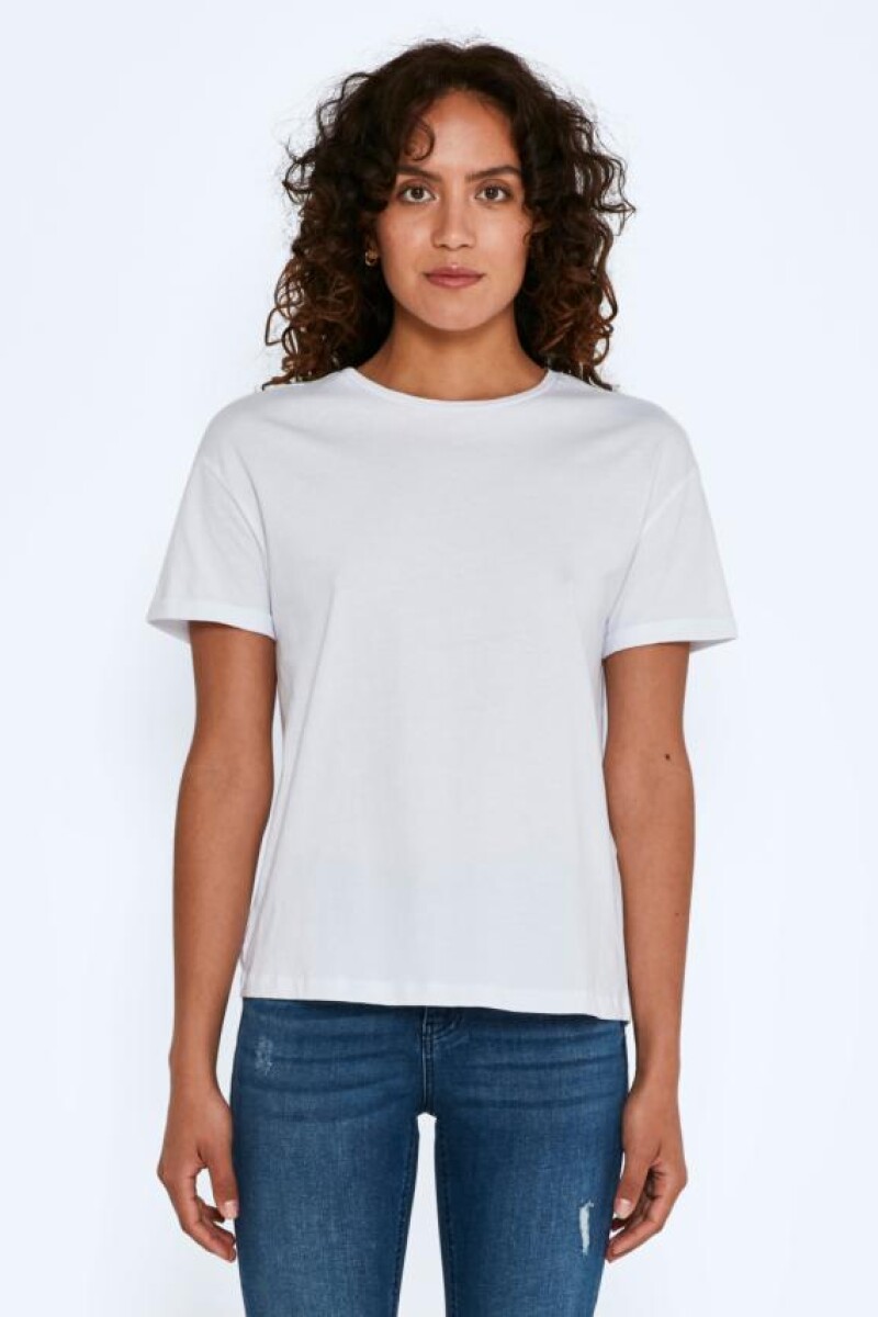 Camiseta BRANDY con diseño manga corta Bright White