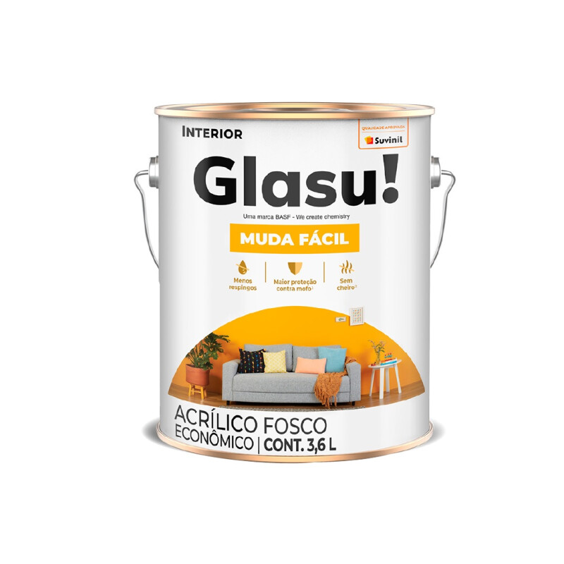 Latex Glasu! 3.6 litros interior Latex Glasu! 3.6 litros interior