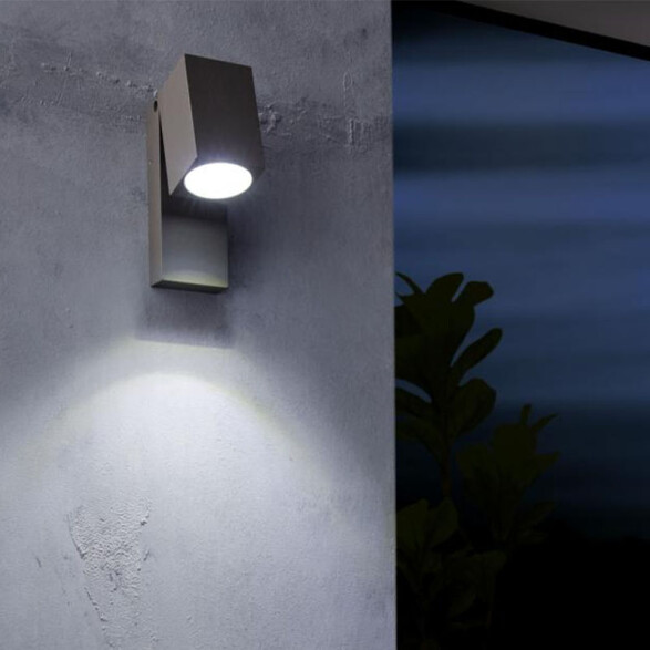 Aplique LED de pared grafito 5W 3000K IP44 SAKEDA EG2178