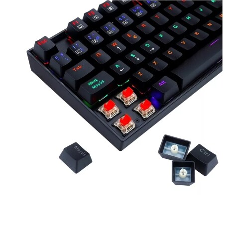 Teclado Gamer Redragon Kumara Rainbow Black Switch Red Teclado Gamer Redragon Kumara Rainbow Black Switch Red