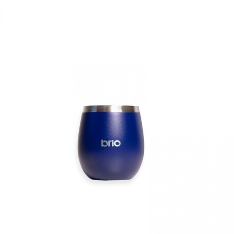 Mate Con Tapa De Acero Inox brio Redondo Azul