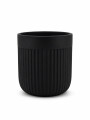 MACETA DECORATIVA CURVA NEGRO