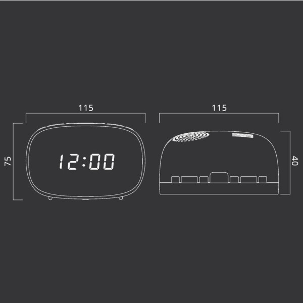 Radio Reloj Muse M150cr Alarma Sleep Fm RADIO RELOJ MUSE M150CR
