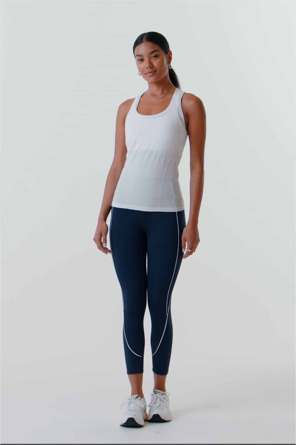 Top Feather Tech+ Racerback Mujer Admiral Blue