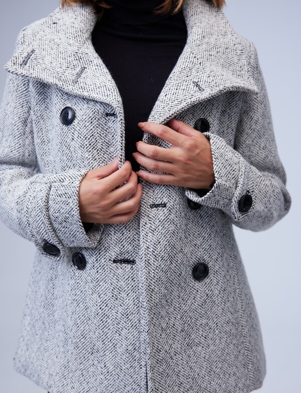 Tapado Lana BLANCO/NEGRO