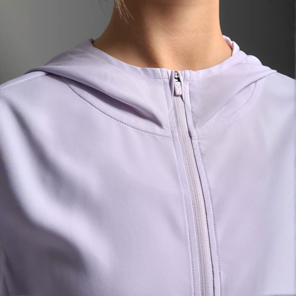 Casaca Running Aero Jacket Mujer Virtual Violet/violet Reflective