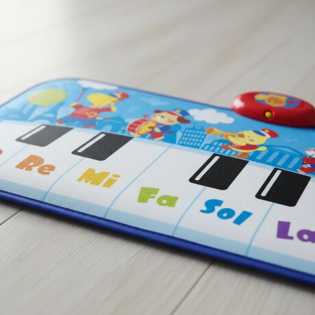 Tapete Alfombra de Piano Musical c/Sonidos Luz Niños Winfun Celeste