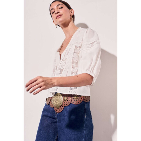 Blusa Boho Nacar
