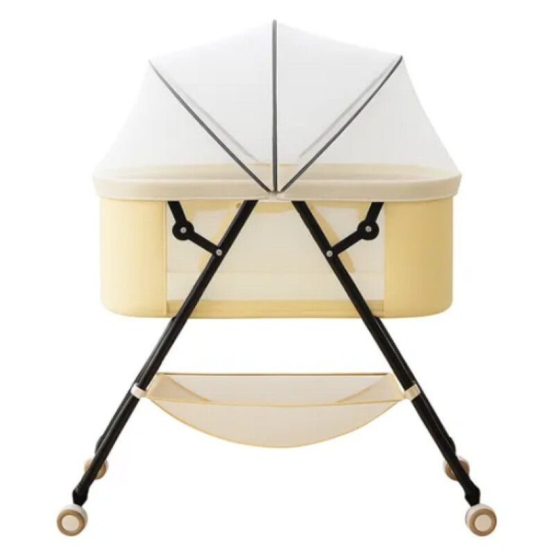 Cuna Moisés TOKIO Con Mosquitero Y Ruedas Infantil Bebe Beige