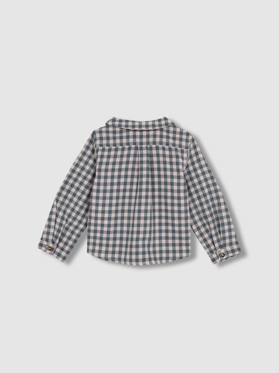 Camisa De Cuadro Vichy Plomo