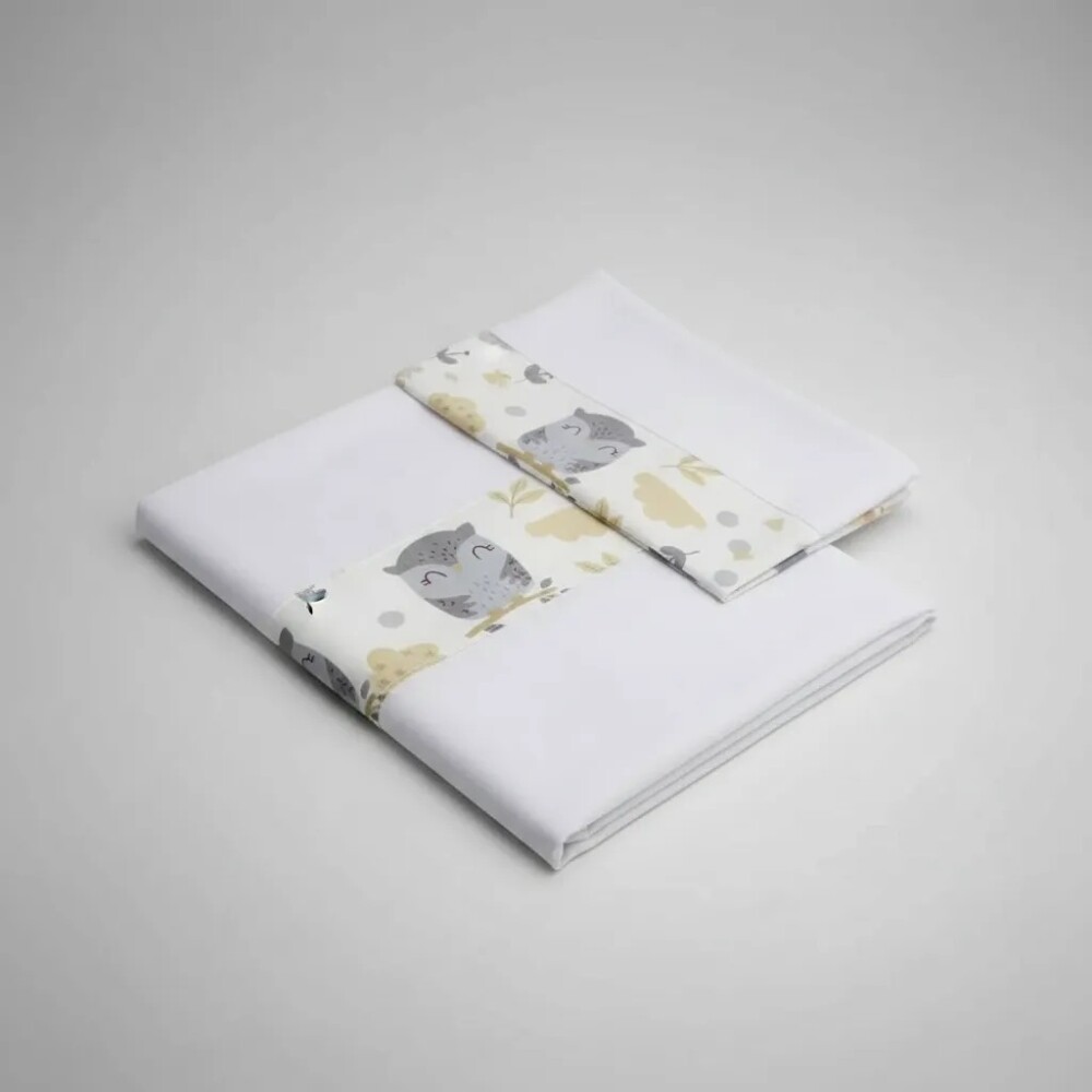 Sabanas minicuna colecho Little Ones buho beige