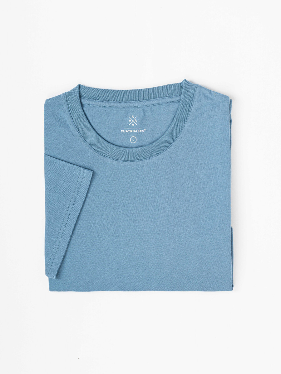 T-shirt m/c lisa - azul piedra 