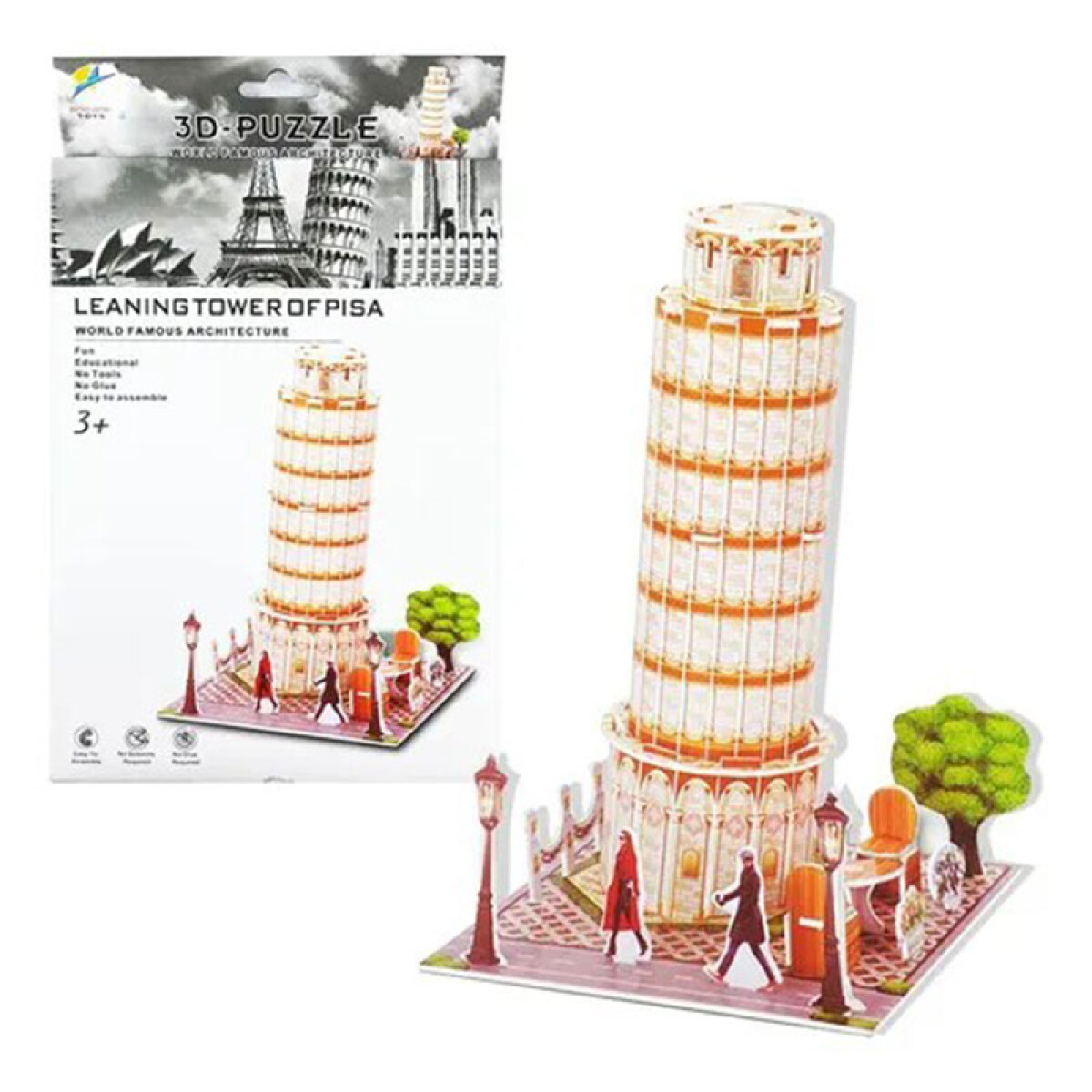 3X2 OUTLET Puzzle 3D de cartón de monumentos 22x15cm - 3x2 Outlet Puzzle 3d De Cartón De Monumentos 22x15cm 