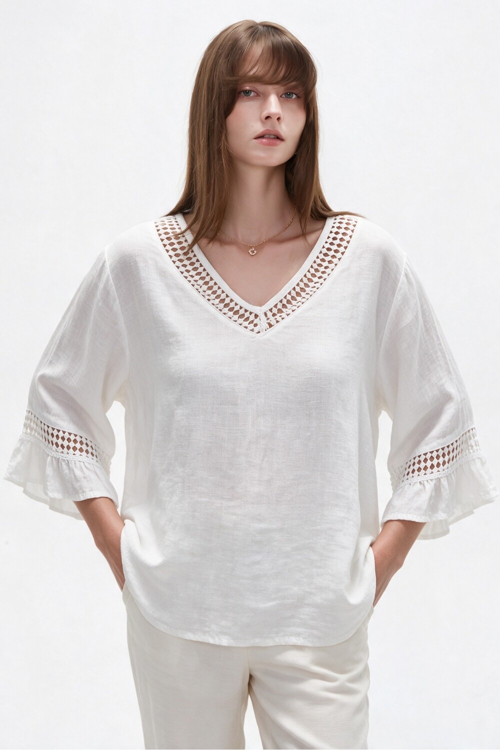 Blusa Yuio Marfil / Off White